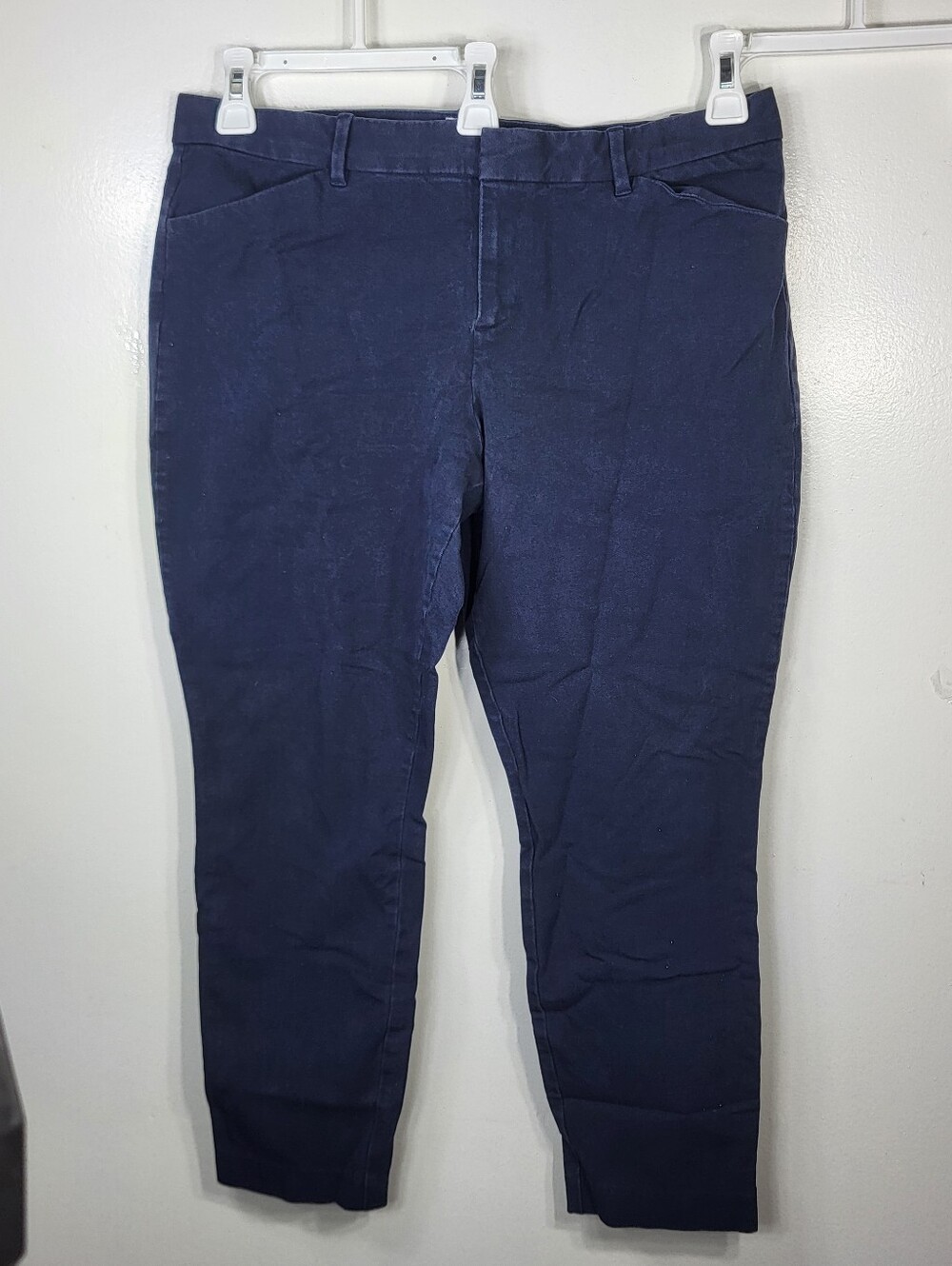Gap Signature Skinny Ankle Pants in True Indiglo Blue Sz 14 - Picture 2 of 8